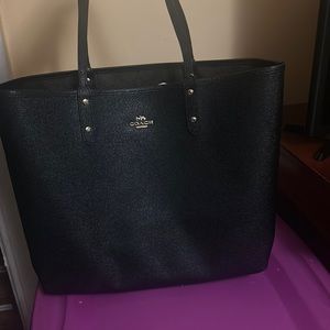 Black coach tote